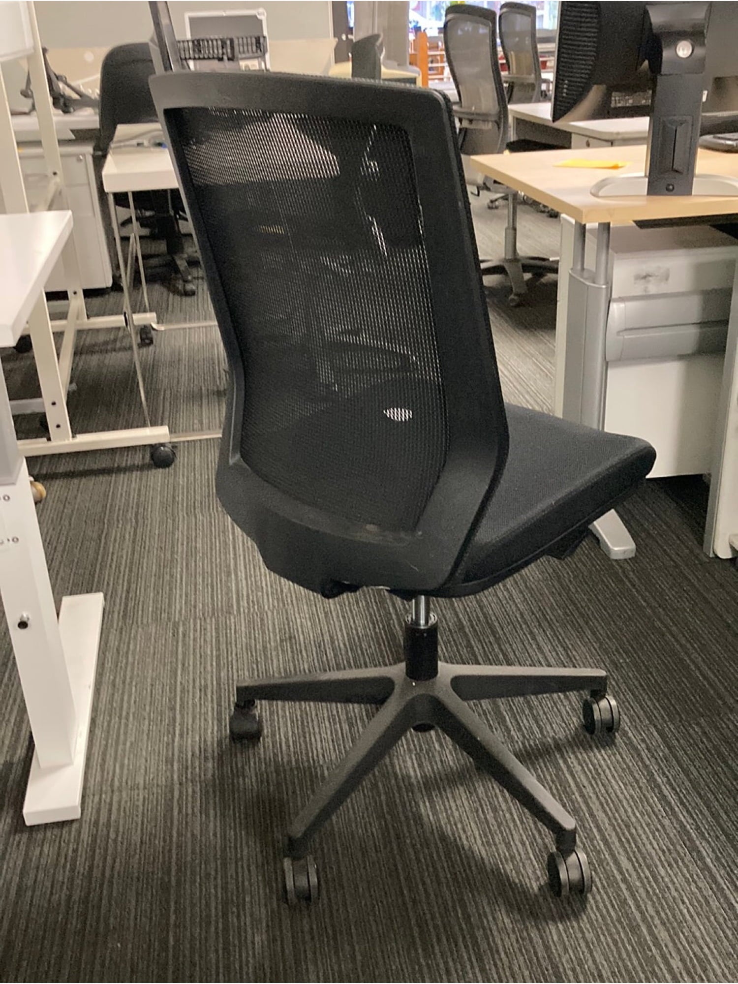 Black Web Backed Office Chair - Office Chair