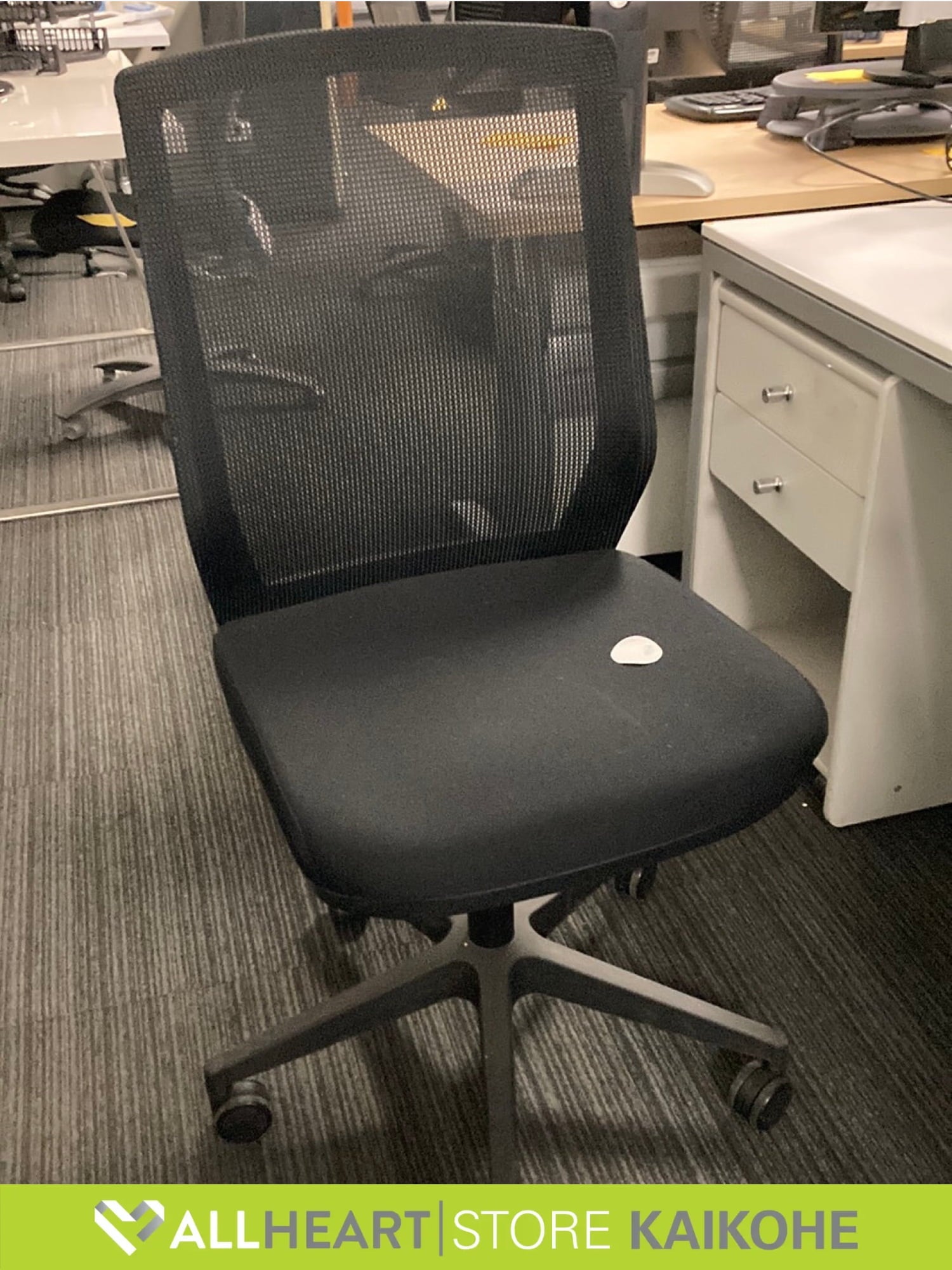 Black Web Backed Office Chair - Office Chair