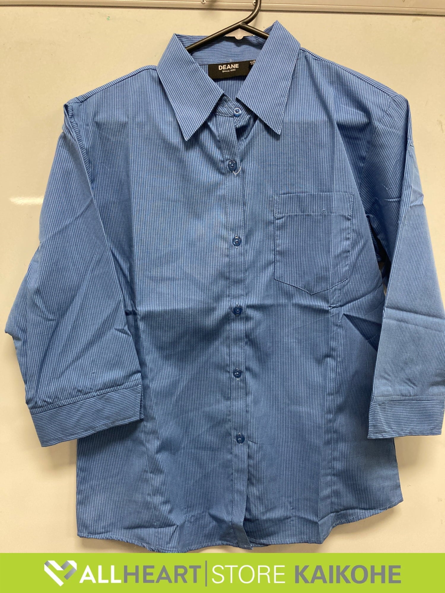 Deane Navy and blue check shirt