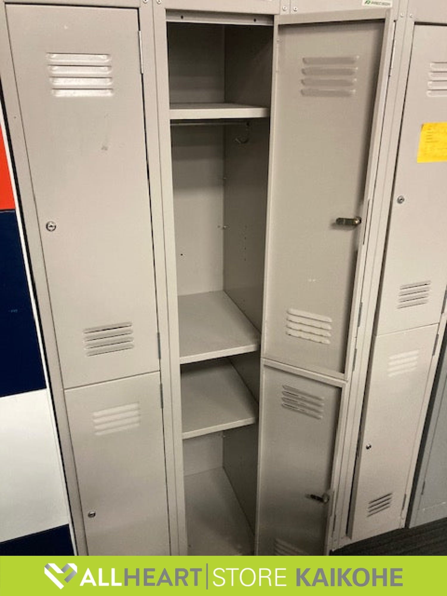 Gray 8 Cabinet Locker with shelf - Locker