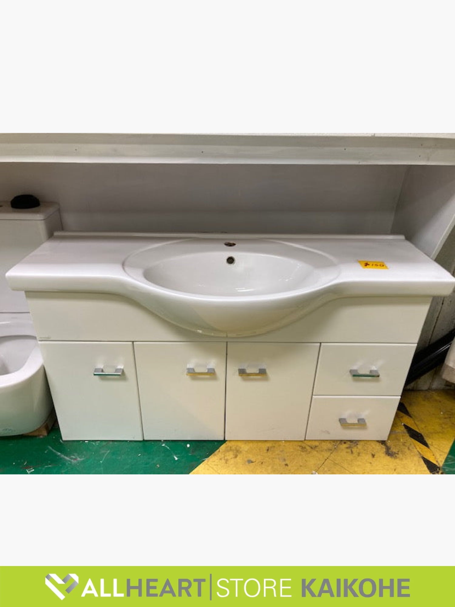 Melamine White Wall Hung - Bathroom Vanity